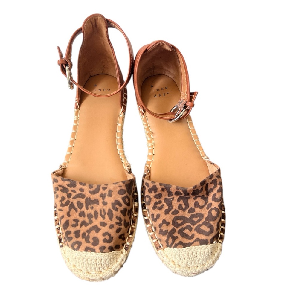 A New Day Women's Leopard Print Espadrille Flats